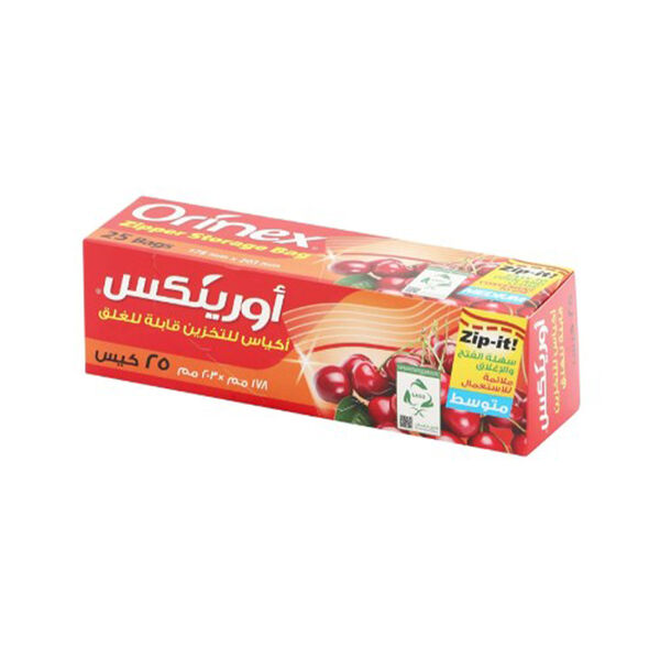 Orinex Zipper Storage (M) Bag 25 Pcs