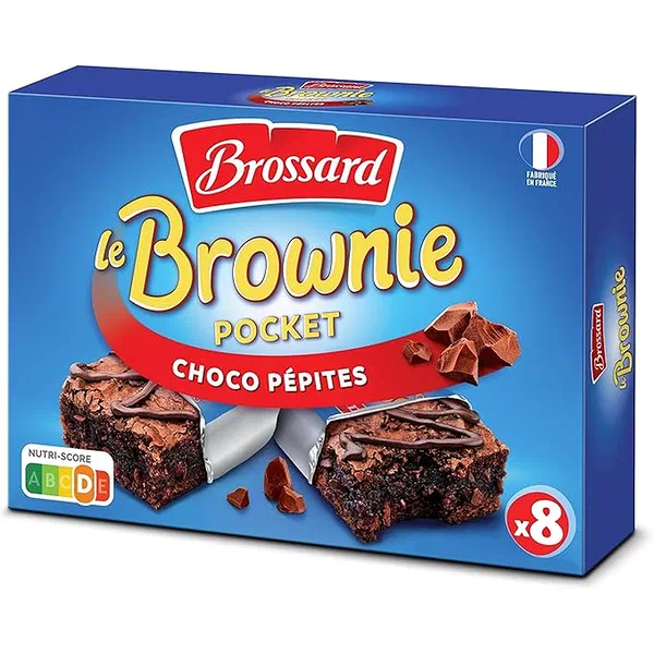 BROSSARD BROWNE CHO/PEPT 240GM - CHOCOLATE PEANUT BROWNIE CAKE
