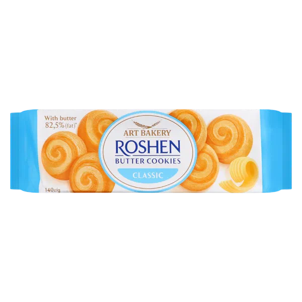 Печенье Roshen Butter cookies слив классич 140г