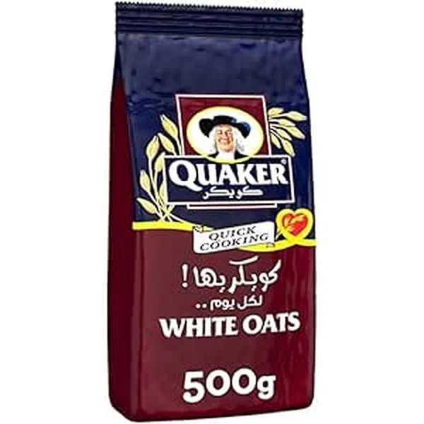 QUAKER TRADITIONAL WHITE OATS WHOLE GRAIN FAMILY PACK 500G