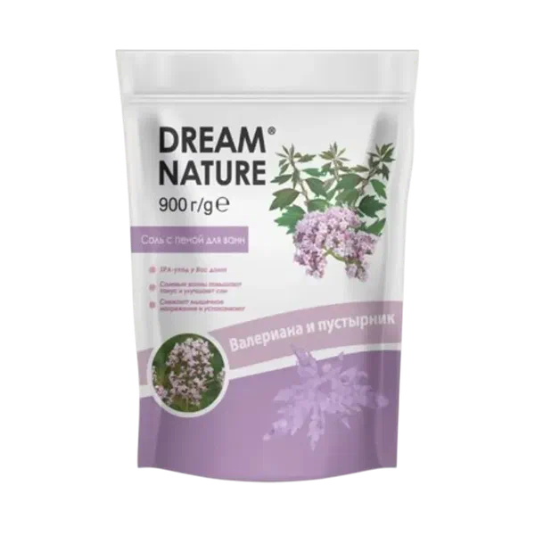Dream Nature Ванна тузу көбүк мн Валериана жана энеси 900г
