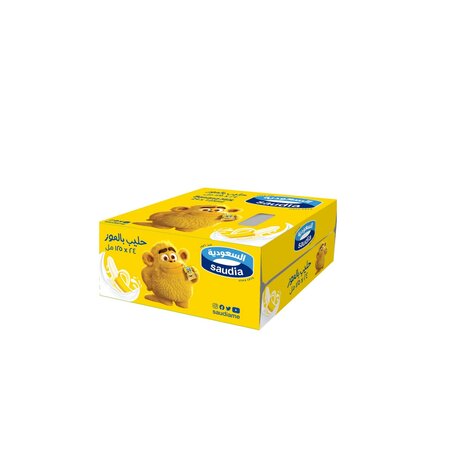 Saudia Banana Milk 24X125Ml