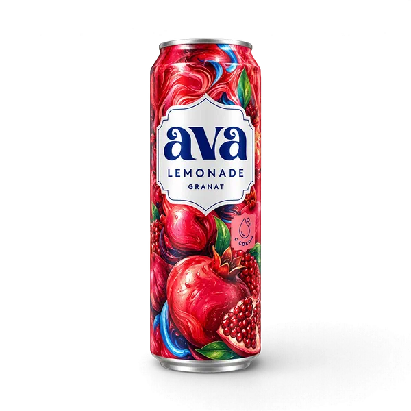 Напиток AVA Lemonade Granat 0,45л ж/б Казахстан 12