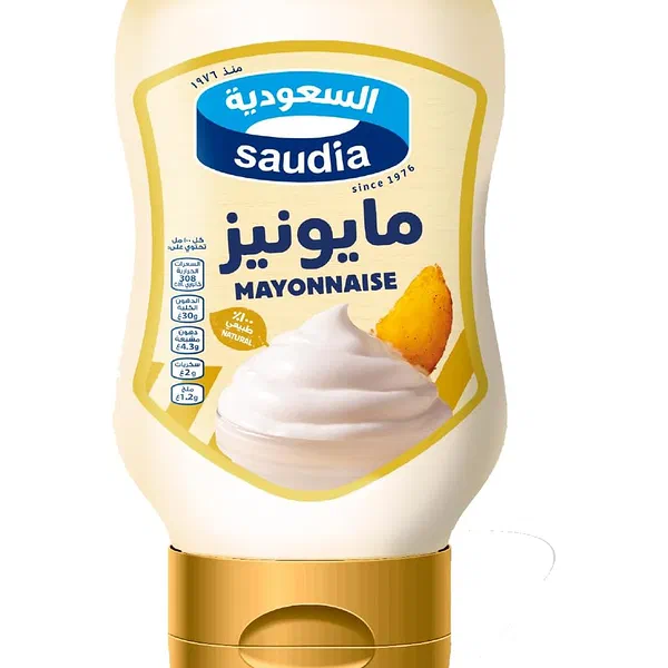 SAUDIA TRADITIONAL CREAMY MAYONNAISE SQUEEZE BOTTLE 430G