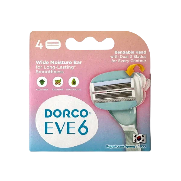 Dorco устара кассетасы 6 лезвия 4д