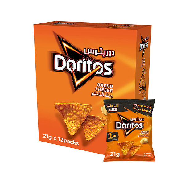 Doritos Nacho Cheese Chips 21Gm X12