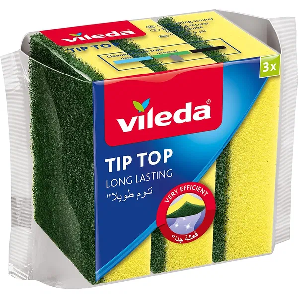 TIP TOP CLEAN & SHINE MULTI-PURPOSE SPONGES VALUE 3-PACK