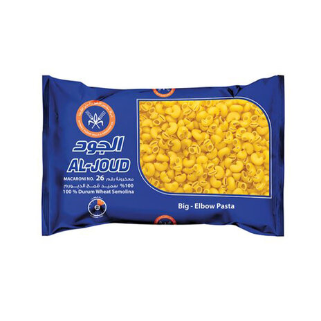 Al Joud Macaroni #26 Big Elbow Pasta 400Gm