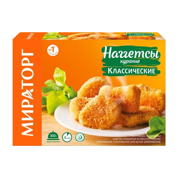 Нагетсы Мираторг Классические куриные 250г РЦ