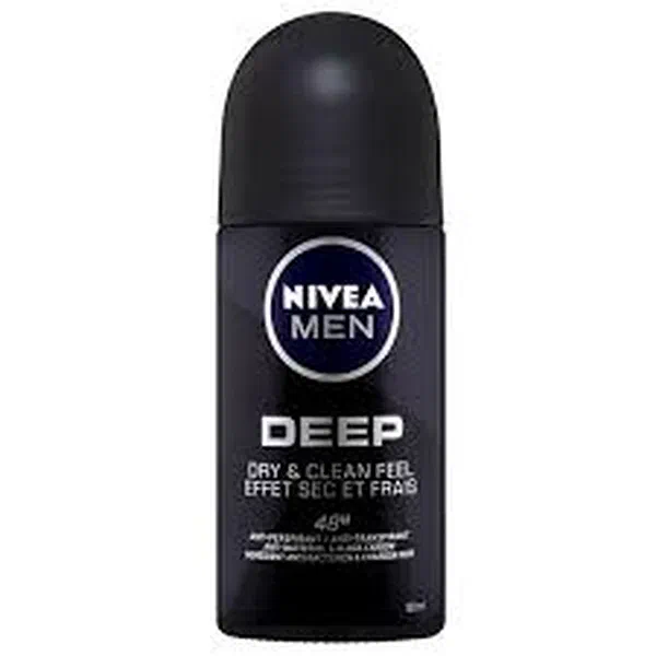 NIVEA MEN DEEP ANTI-PERSPIRANT CHARCOAL INFUSED ROLL-ON 50ML