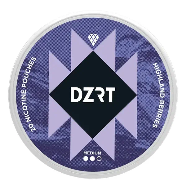 DZRT HIGHLAND BERRIES HIGH-INTENSITY 10MG NICOTINE POUCHES 20-PIECE