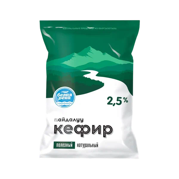 Кефир Белая Река 2,5% 1л ф/п Кант Сут