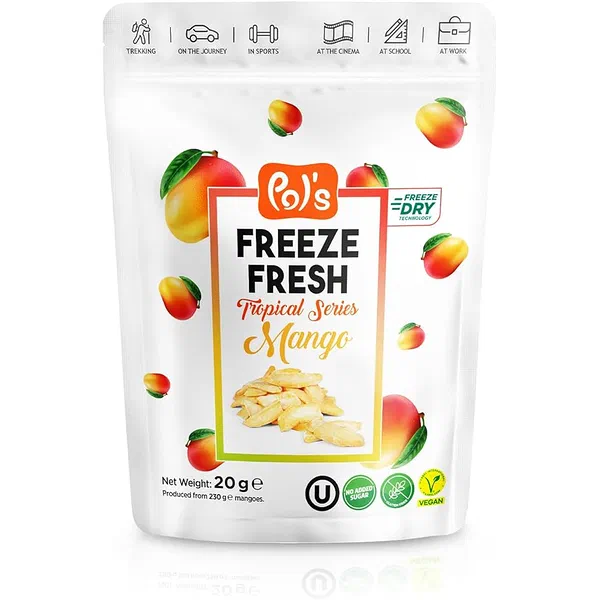 EASY BITES FREEZE DRIED MANGO 20G - FREEZE DRIED MANGO PIECES