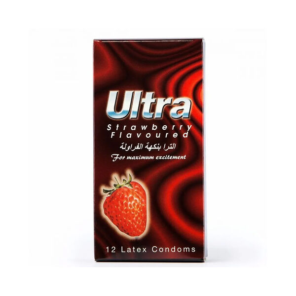 Ultra Condoms Strawberry 12'S