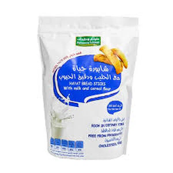 HAYAT BREAD STICK MILK 250G - MILK FLAVORED BREADSTICKS