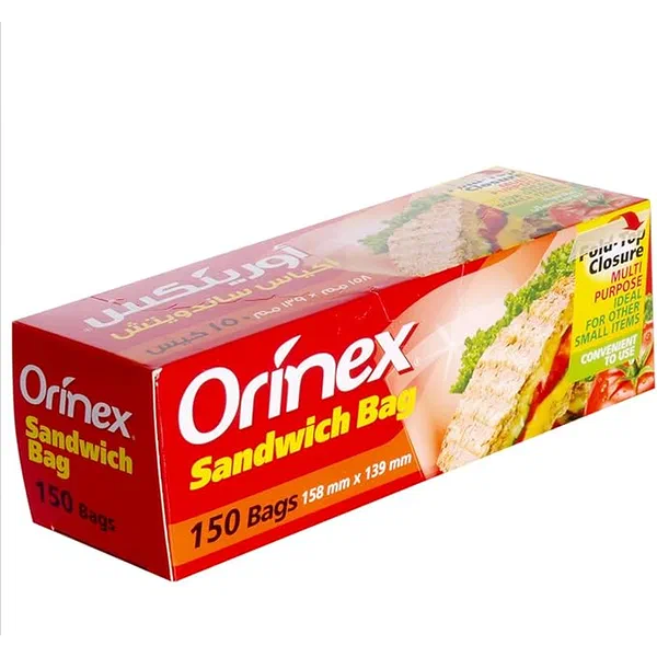 ORINEX TRADITIONAL SMALL SANDWICH BAGS HIGH-PERFORMANCE 50-PC