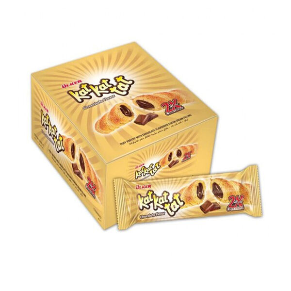 Ulker Kat Kat Tat Choco Puff Pastry 24Gm X12