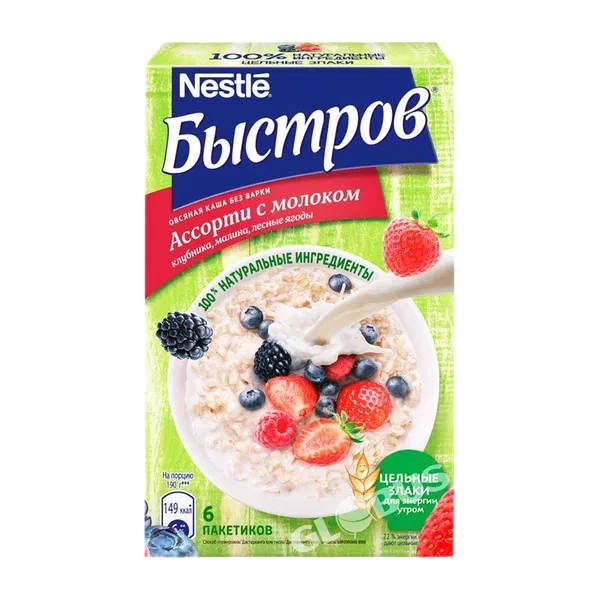 Каша Быстров мол. ассорти клуб/мал/лесн.ягоды 240г