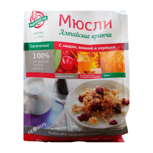 Мюсли Вишневый сад мед/вишня/корица 350г