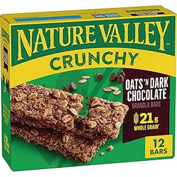 NATURE VALLEY CRUNCHY OATS AND CHOCOLATE GRANOLA BAR 21G
