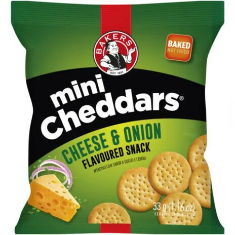 Mini Cheddars Cheese & Onion 33g