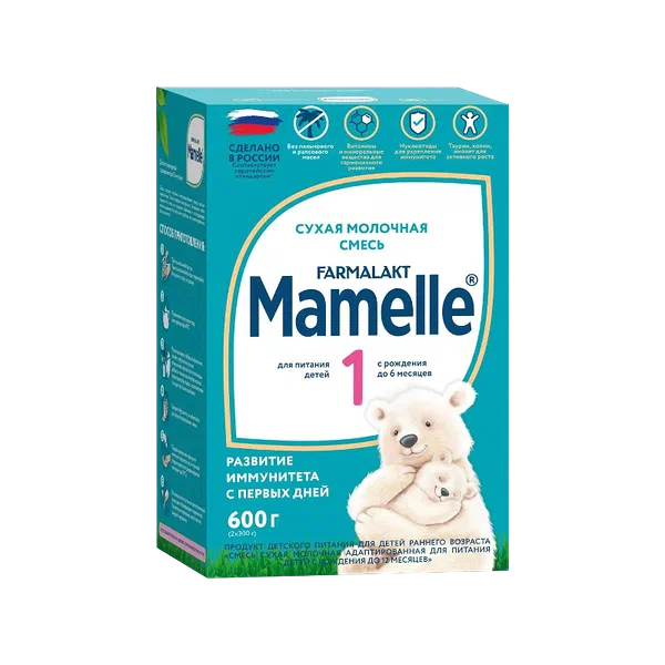 Смесь дет. Mamelle 1мол.адаптиров.0-6мес 600г
