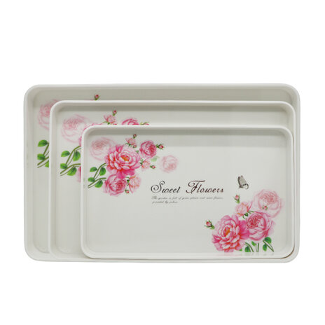 Hw Serving Tray 3Pcs Rectan