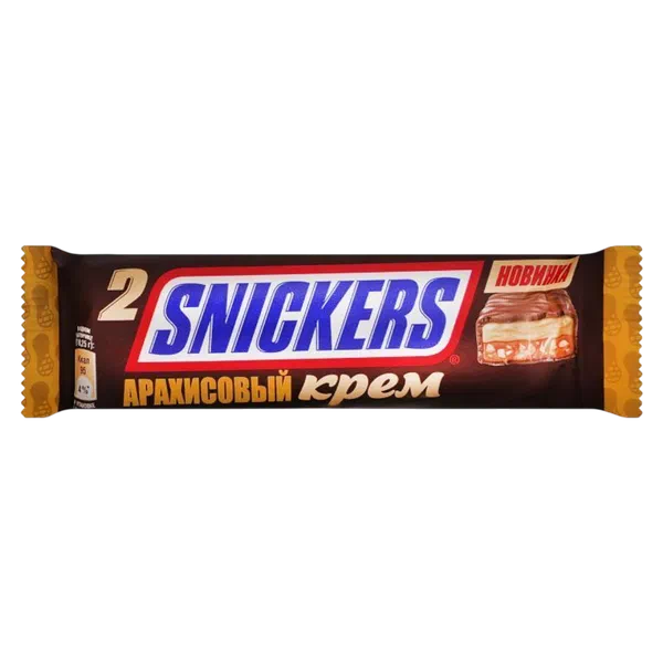Snickers жер жангак паста батончиги 36,5г Mars