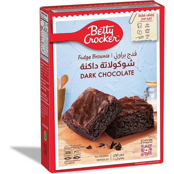 BETTY CROCKER DARK CHOCOLATE BROWNIE MIX HIGH-INTENSITY SCENT 500G
