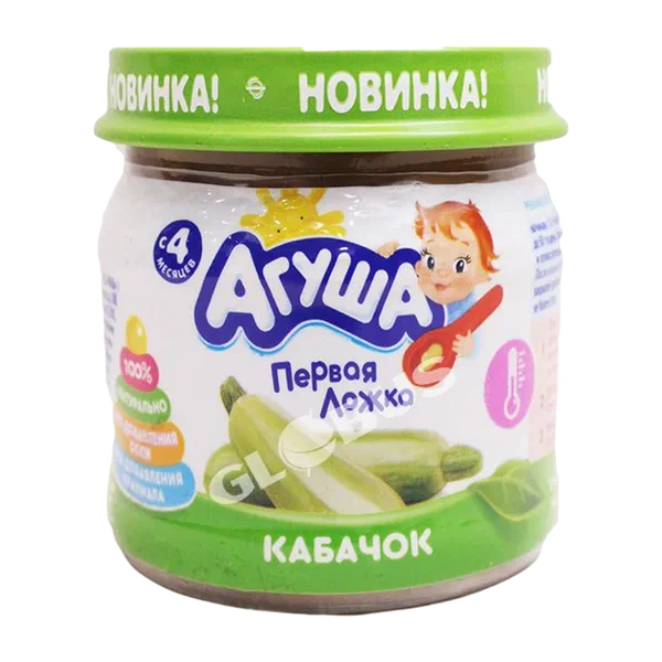 Агуша жашылча пюре кабыкчалуу 4айдан 80г ст/б