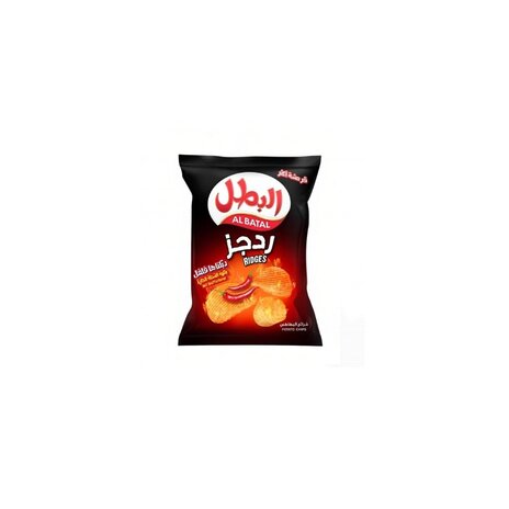 Al Batal Chips Ridges Hot Shatta 155Gm