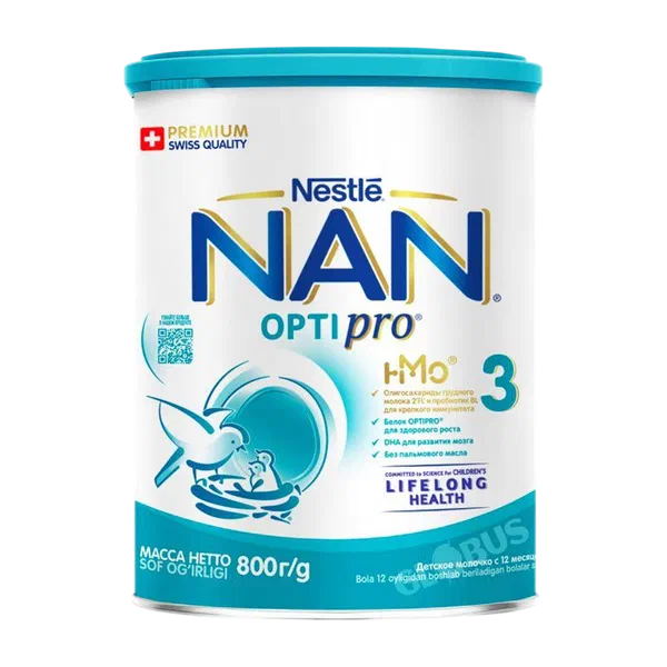 Смесь дет. Nan 3 с 12 мес. 800г ж/б Nestle