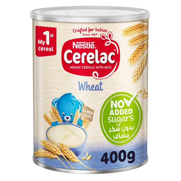 NESTLE CERELAC WHEAT AND MILK FORTIFIED BABY CEREAL 400G