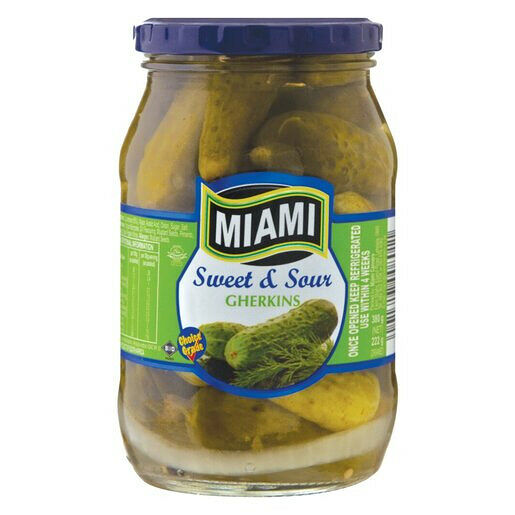 Miami Sweet & Sour Gherkins 380g