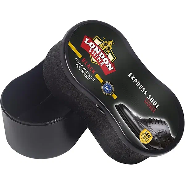 BRIGHT SHOE SHINE SPONGE BLACK INSTANT POLISH FOR MEN’S SHOES