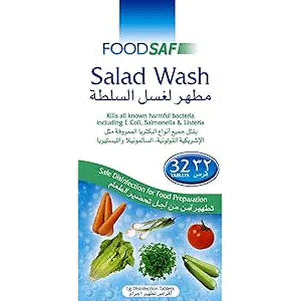 FOODSAF FRUIT AND VEGETABLE SANITIZING WASHING PILLS 32-COUNT