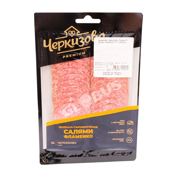 Деликатес Черкизово Салями Фламенко с/к нарезка 100г РЦ