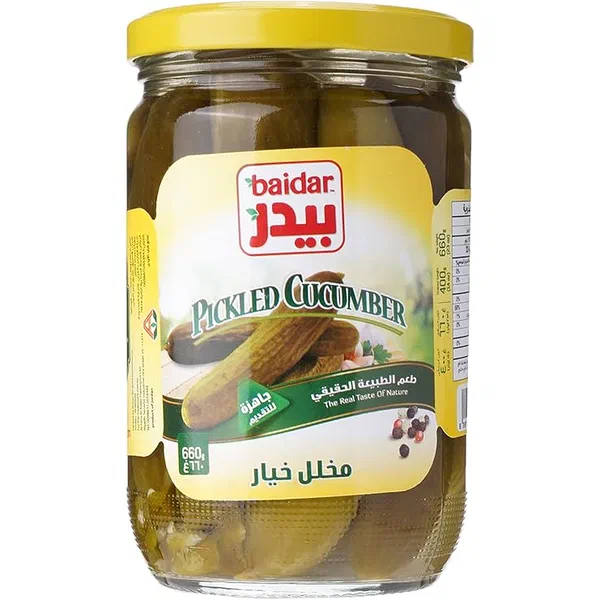 BAIDAR TRADITIONAL PICKLED CUCUMBERS EXTRA CRUNCHY 600G