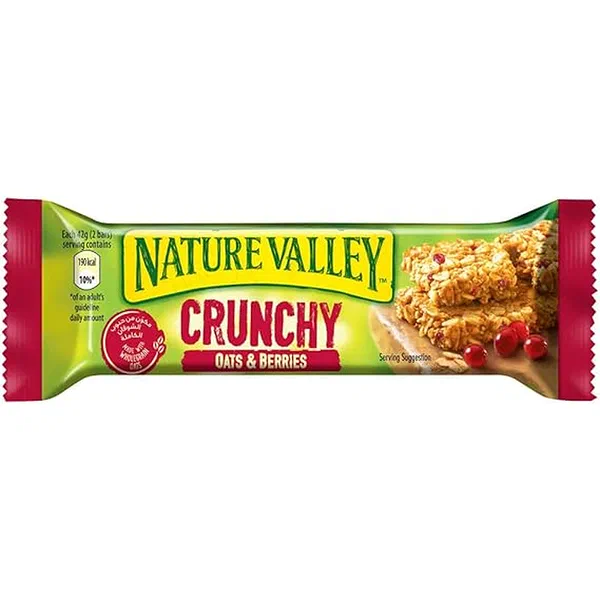 NATURE VALLEY OATS AND BERRIES CRUNCHY GRANOLA BARS 5-PACK