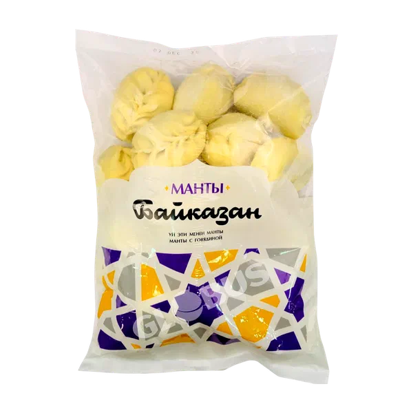 Манты с говядиной Байказан 1000 гр СП PL1