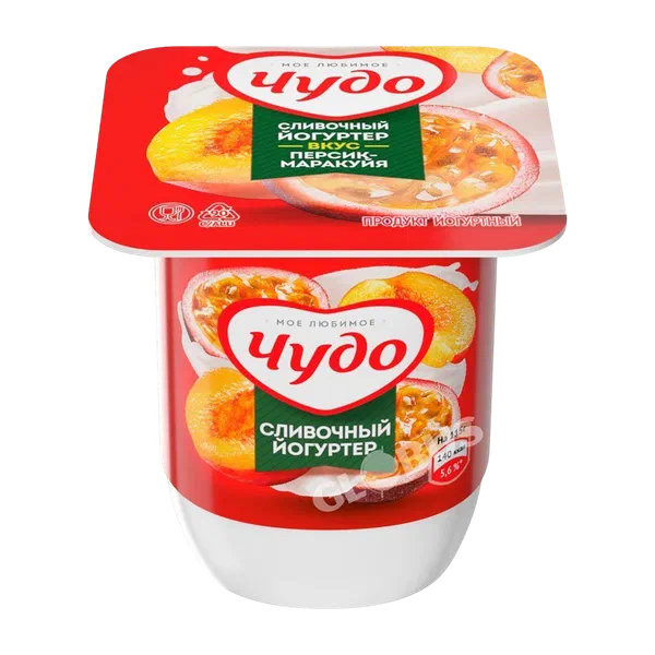 Йогурт Чудо персик/маракуйя 2,5% 115г