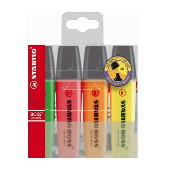 Stabilo Highlighters 4 Pack