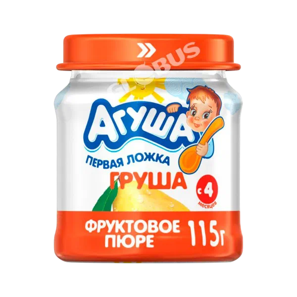 Пюре дет. Агуша фрукт. груш. с 4мес 100г ст/б ВБД