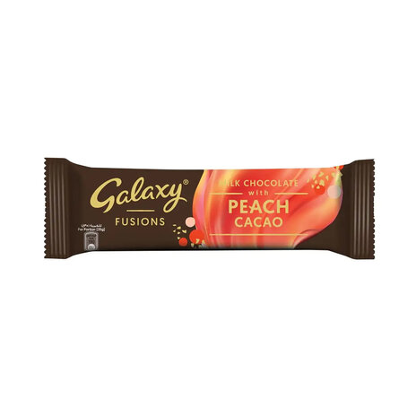 Galaxy Fusions Milk Chocolate  Peach Cocoa 35Gm