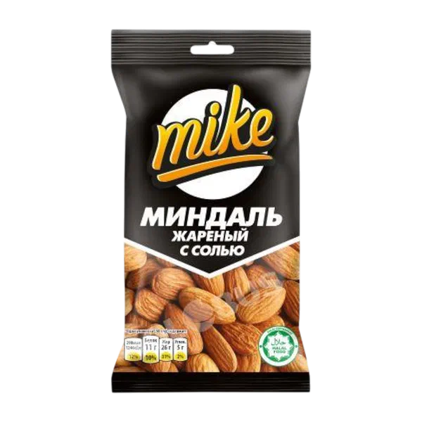 Mike куруулган туздалган бадам 50г