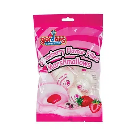 Gordons Sweets Strawberry Filled Mallows 80g