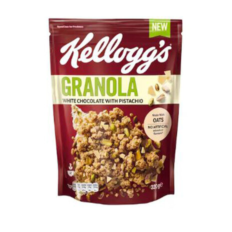 Kelloggs Granola White Choco With Pistachio 320G
