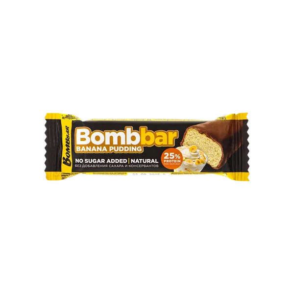 Bombbar банан пудинг глазир батончиги 40г