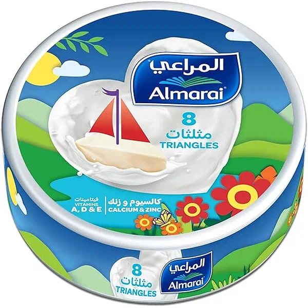 ALMARAI KIDS NUTRITIOUS TRIANGLE PROCESSED CHEESE 120G