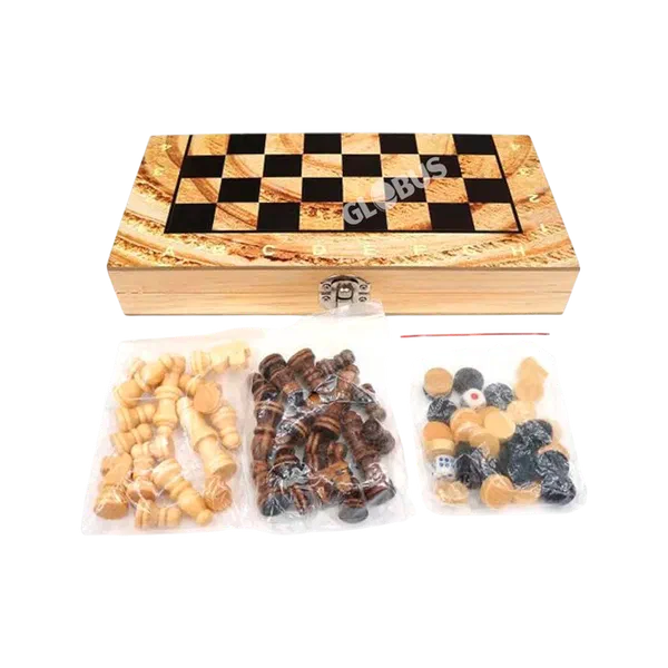 Игр Шашки шахматы нарды 3в1 Дж